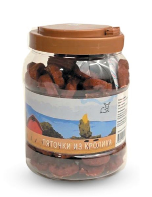 Лакомство для собак NORD FARM Пяточки из кролика, 1100 гр