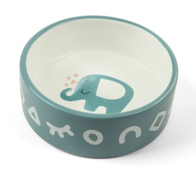 Миска керамическая "Слоник", 0,3л, Triol