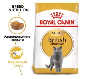 Royal Canin Корм British Shorthair Adult для взрослых кошек британской породы  2,0 кг