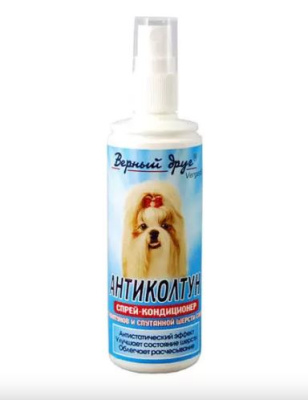 Верный друг Спрей-кондиционер Антиколтун для собак, 100 мл