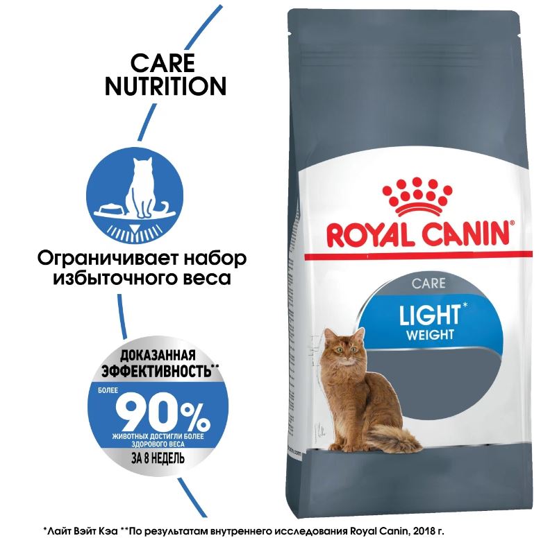 Royal Canin Care Light Weight Care сухой корм для взрослых кошек от 1года  для профилактики лишнего веса 0,4 кг