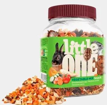 Little One   Лакомство для всех видов грызунов Овощная смесь банка 150г