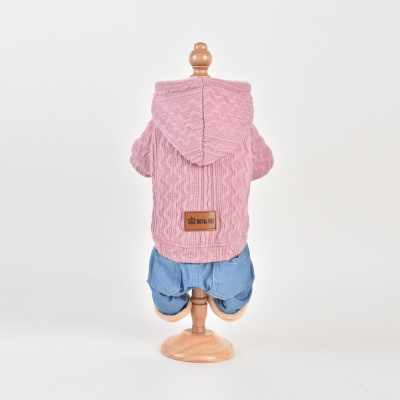 Зимний костюм Royal Pet "Вязка" розовый 2XL, спинка 38см, об.гр. 62см, об.ш. 43см