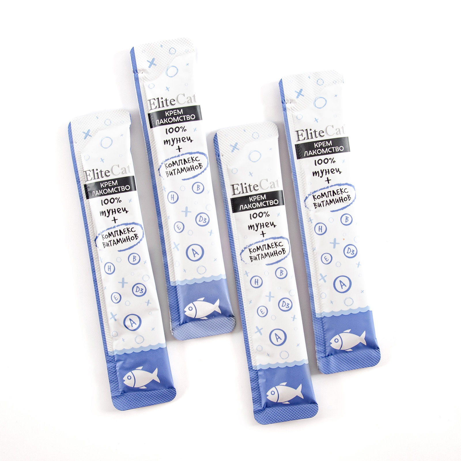 ELITECAT лакомство для кошек"крем лакомство" из мяса тунца 12г