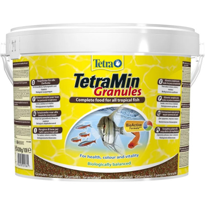 TetraMin Granules корм для всех видов рыб в гранулах 10л (ведро)