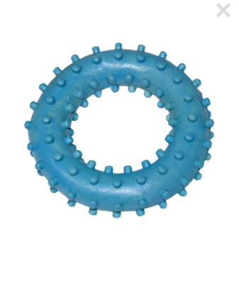 Игрушка для собак Зооник "Кольцо с шипами №3", 80 мм