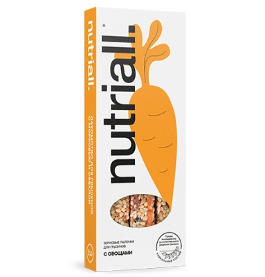 NUTRIALL палочки для грызунов с овощами 90 гр