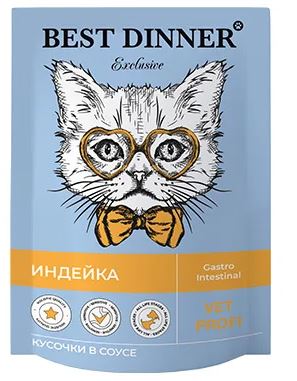 Best Dinner Exclusive Vet Profi Gastro Intestinal кусочки в соусе Индейка 85г