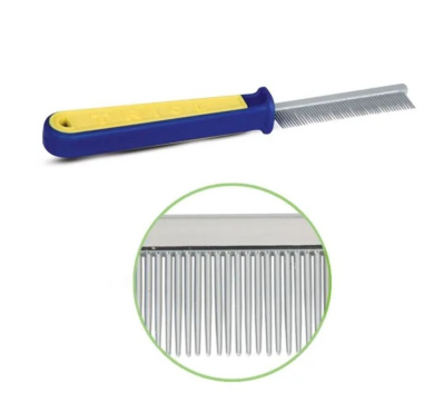 Triol Расческа для животных с частыми зубьями "Спорт", 30*190мм (пакет 1шт.)