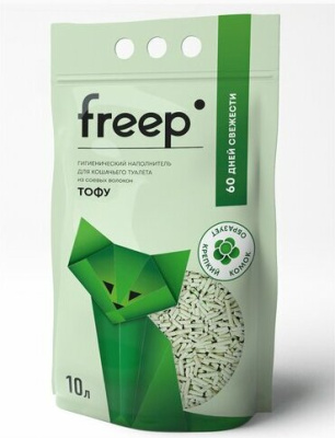 Freep Наполнитель тофу 10 л Зеленый чай