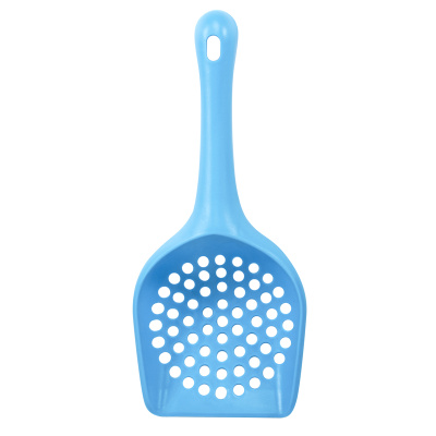 Совок  д/туалета "Гамма" с круглой яч. голуб. 262*112*43мм