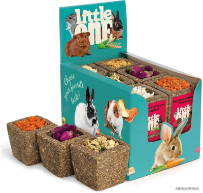 Little One   Корзинка из луговых трав с наполнением, ассорти (пастернак, цукини,морковь, яблоко, бутоны роз, тыква), 65 г