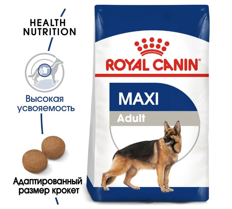 Royal Canin Maxi Adult сухой корм для взрослых собак крупных пород  15кг