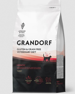 GRANDORF CAT сухой, Диета, Гепатик 400гр
