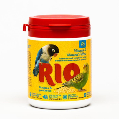 RIO Витаминно-минеральные гранулы для волнистых и средних попугаев 120 гр