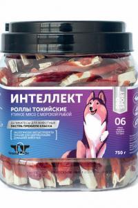 ГРИН КЬЮЗИН Лакомство для собак ИНТЕЛЛЕКТ утиное мясо на сурими 750 гр
