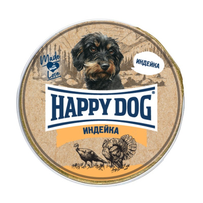 Happy Dog Паштет для собак Индейка 125 гр
