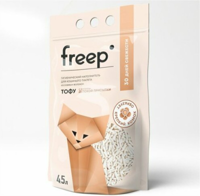 Freep Наполнитель тофу 4,5 л Детская присыпка