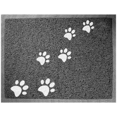 Коврик д/туалета прямоугольный Лапки серый 60*40 см Triol