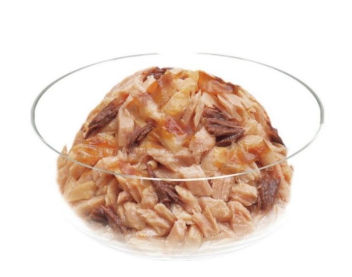 INABA Kinnodashi влажный корм для кошек,Тунец Магуро и тунец Кацуо с крабом сурими, 60 г