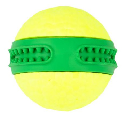 Игрушка Mr.Kranch для собак мяч Зубастик диаметр 6 см зеленая
