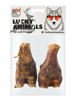 Лакомство Lucky Animals для собак Копыто оленя резаное, 2 шт
