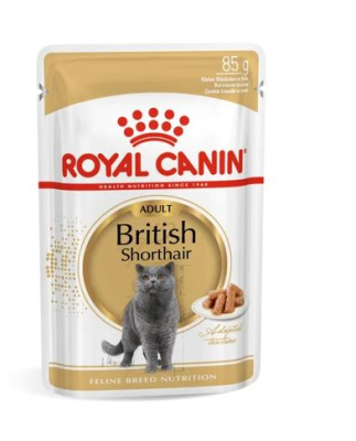 Royal Canin Корм Британская короткошерстная мелкие кусочки в соусе 0,085кг