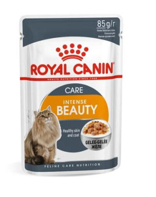 Royal Canin Intense Beauty Пауч для кошек "Здоровье кожи и шерсти" (кусочки в желе) 85 гр.