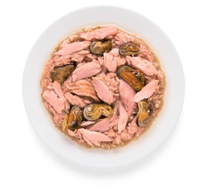 Консервы для кошек GRANDORF Филе тунца с мидиями в собственном соку, 70 гр