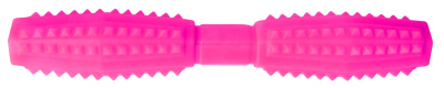 Игрушка для собак Зооник "Палка литая с шипами" розовая, 21 см
