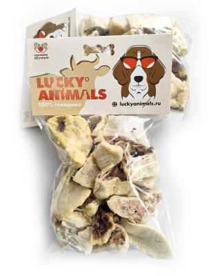 Лакомство Lucky Animals Легкое говяжье S для всех пород собак, 30 гр