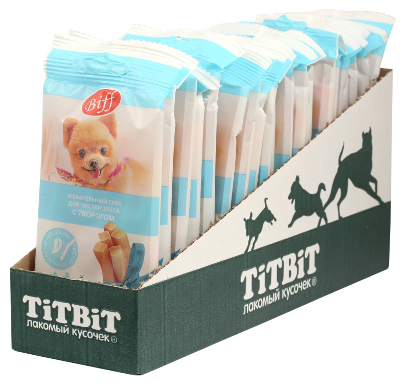 BIFF   Жевательный снек DENT с творогом для собак мелких пород 30 г
