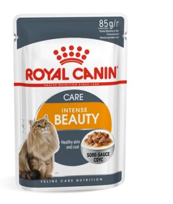 Royal Canin Intense Beauty Пауч для кошек "Здоровье кожи и шерсти" (кусочки в соусе) 85 гр.