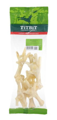 TITBIT. Лакомство для собак. Лапки куриные XXL. мягкая упаковка, 95 г, 6шт