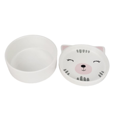 Миска керамическая 2 в 1 для кошек «Кошкин сон»,0.1+0.41л  DOGMAN