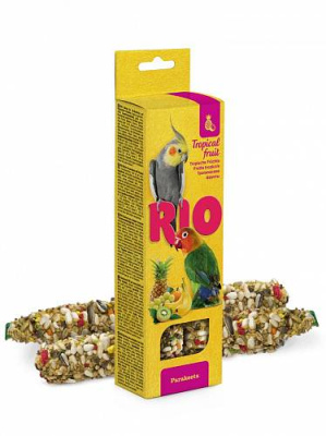 RIO Палочки для средних попугаев с тропическими фруктами 2*75гр