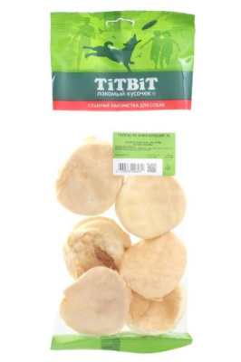 TITBIT  Лакомство для собак. Галеты из кожи большие XL мягкая упаковка, 70 г