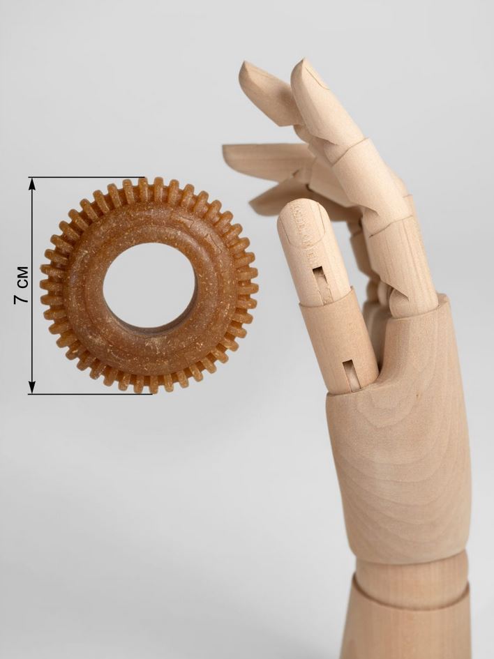 Игрушка для собак."Шина", бамбуковое волокно и полимер, 45г