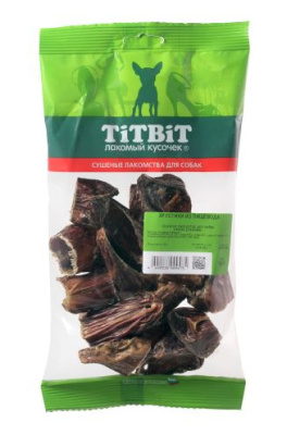 TITBIT. Лакомство для собак. Хрустики из пищевода мягкая упаковка, 60 г.