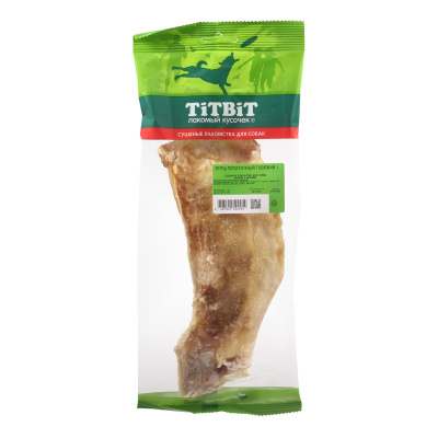 TiTBiT Лакомство для собак Хрящ лопаточный говяжий 1 шт, мягкая упаковка, 56 г