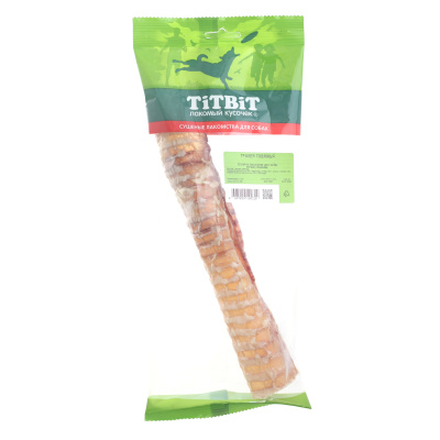 TITBIT Лакомство для собак Трахея говяжья, мягкая упаковка, 64 г