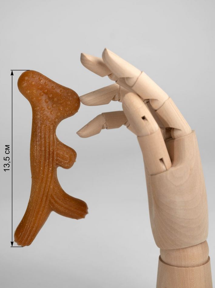 Игрушка для собак. "Рог", бамбуковое волокно и полимер, 57г