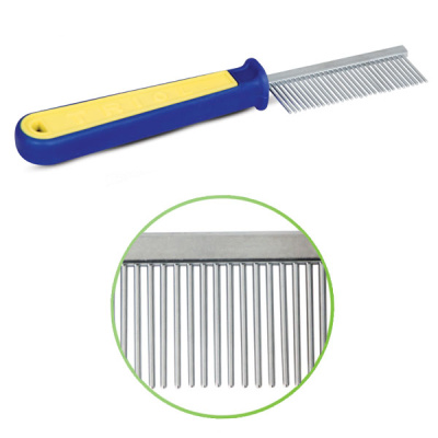 Triol Расчёска для животных с частыми зубьями "Спорт", 30*195мм (пакет 1шт.)