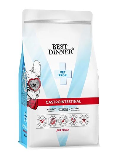 Best Dinner Vet Profi Gastrointestinal Сухой диетический корм для собак при нарушениях пищеварения , 2кг