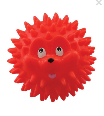 Игрушка для собак Зооник "Мяч - ежик №7", 7 см