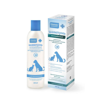 Шампунь "Пчелодар" антигрибковый с кетоконазолом для животных. 250мл
