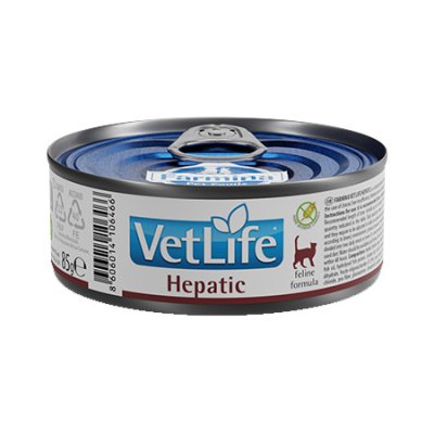 Farmina Vet Life Cat Hepatic влажный корм для кошек при заболевании печени, в консервах - 85 г