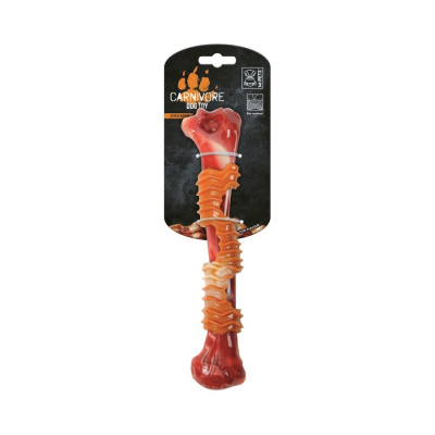 M-PETS Игрушка для собак Карнивор кость, вкус бекона, цвет красный, 25.4x5.5x4.8 см