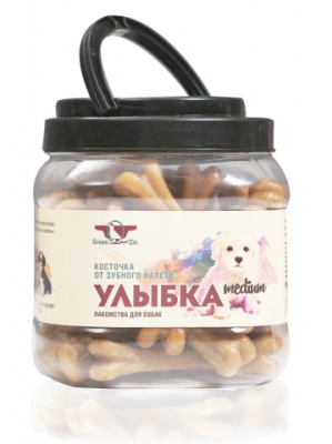 ГРИН КЬЮЗИН Лакомство для собак УЛЫБКА MEDIUM 750 гр