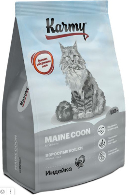 Karmy Maine Coon Сухой корм для взрослых кошек старше 1 года 0,4кг